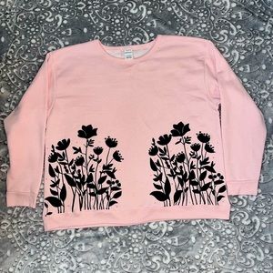 Pink Pullover Sweatshirt